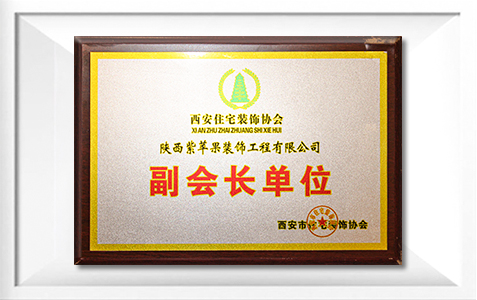 荣获西安住宅装饰协会副会长单位